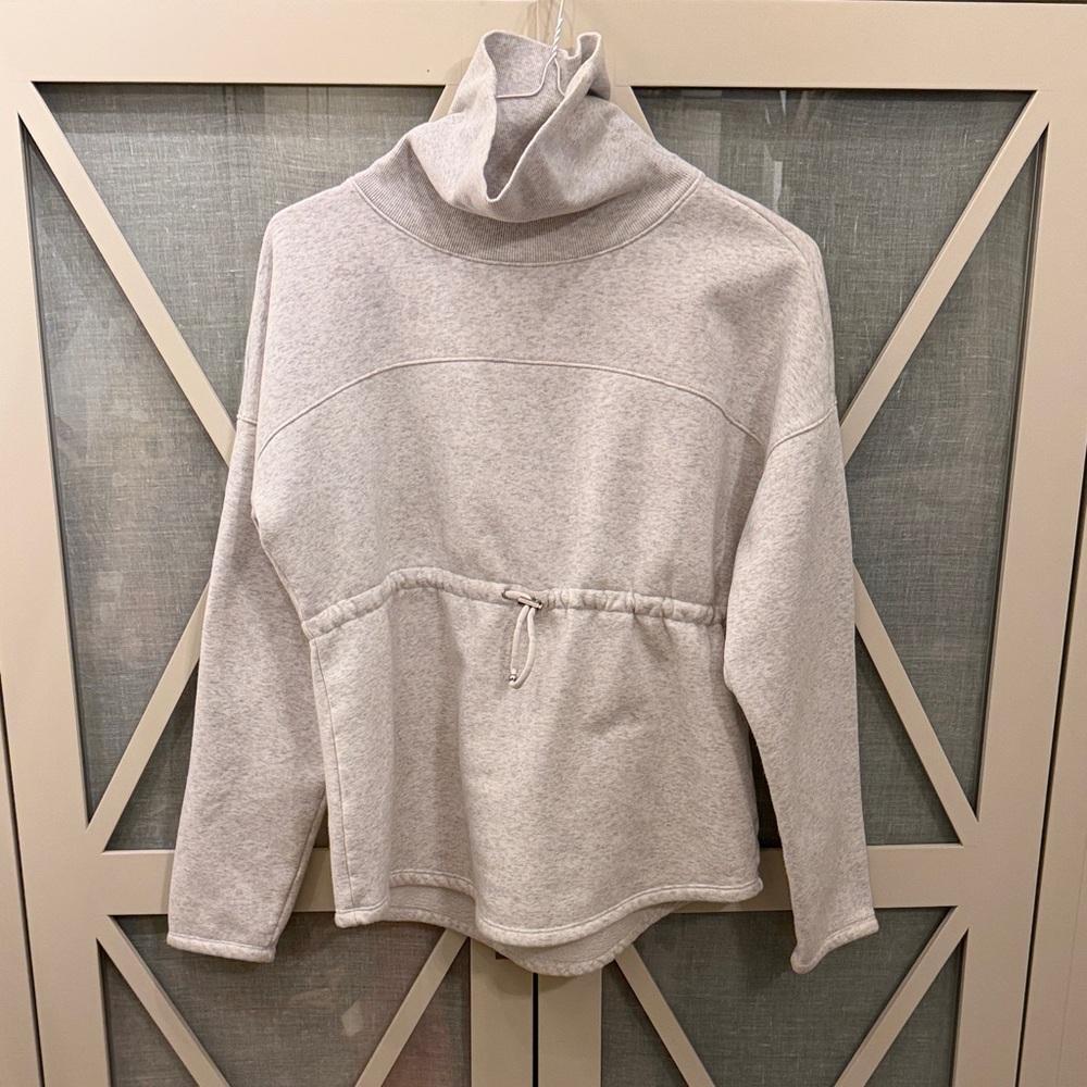 Zella Light Gray Cowl Neck Sweater